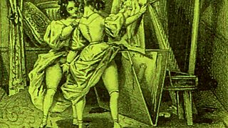 Vintage Antique Cartoon Illustration From Retro Era!