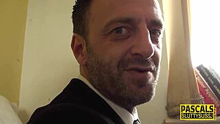 Milf sub anally rides in uniform 😈