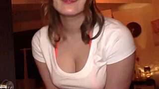 Young Japanese babe Rena with G-cup in wild action