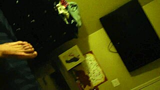 I deepthroated a big cock at home, getting a facial on my tits.