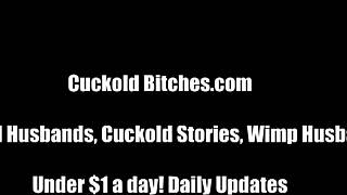 I'm makin' my cuckold eat the cum.