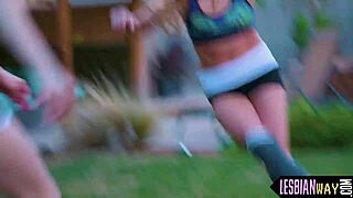 Watch these beautiful lesbians spread their legs for pussy play.