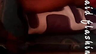 i gave a quick creampie behind the ebony maid in whytehawk video