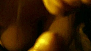 I deepthroated a big cock at home, getting a facial on my tits.