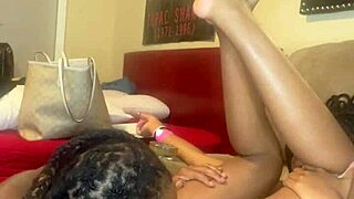 i lick this petite ebony teen's ass and pussy in sloppy muff diving amateurs