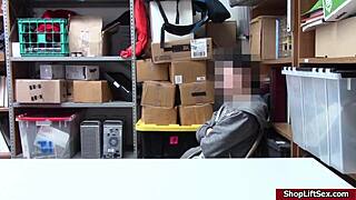 i sucked the shoplifter's big cock in the office as an lp officer.