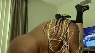 Storm Lattimore in a bisexual threesome with big asses.