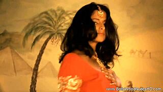 She gives you that teasing look while stripping down, clothes ripping off in this erotic dance