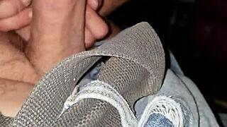 Fucking tatted flat-chested cripple girl with ripped clothes