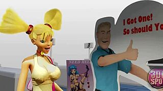 Two Busty Lesbians Try Double Dildo In Public Store!