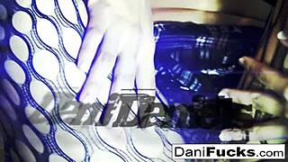 Sexy Dani Daniels masturbates her tight wet pussy until she cums