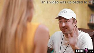 Cheerleaders let coach pick their fate, he pounds both in anal action.