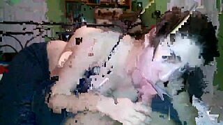 Beautiful white girl gives cute blowjob 😘