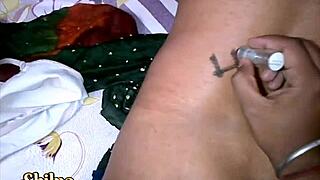 Indian Bhabhi Enjoys Shaved Sex With Hindi Audio