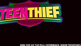 April's Big Mouth Gets Deeply Stuffed By Horny Officer In Office