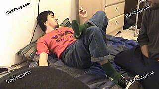 Lucky Old Gay Man Submits To Horny Bitch With Cock Sucking