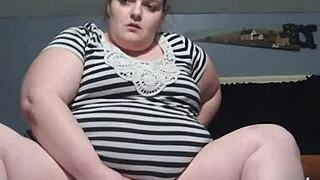 Chubby Fat Bbw Wife Masturbating With Toys On Herself