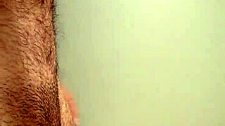 The hard cock throbs during masturbation, leading to a powerful cum and orgasm