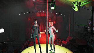 Fallout 4 fashion with pantyhose and body outdoors