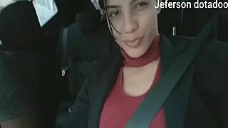 Karen Oliver gives blowjob as thanks for the ride 😘