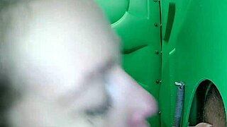 What A Cum Loving Redhead At The Porta Gloryhole!