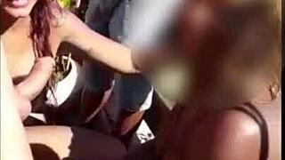 Latina Melissa Devassa in Brazilian Swing Party Orgy with Blowjob and Doggystyle