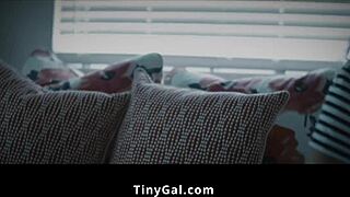 Creepy IT clown hunts teen's small tits on Halloween