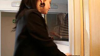 british doms tugging sub in breakroom group!