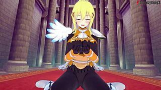 Why is Lalatina sucking dick in POV?