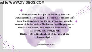 Follow these femdom jerk off instructions in part four of twelve.