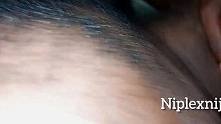 oiling wet pussy of mature woman with natural big tits