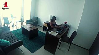 Malefikas features a Colombian Latina secretary in masturbation scene