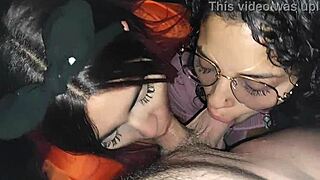 Public trio with cousin and neighbor on vacay in Medellin! 🔥