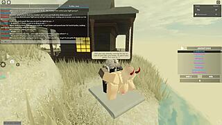 Blonde bitch gets doggystyle in Roblox porn.