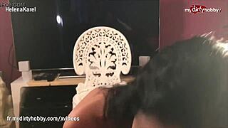 French milf sucks cock hard! 😘