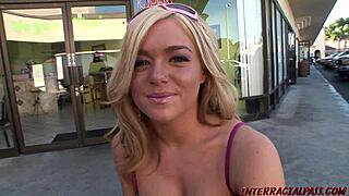 slutty teen sucks and fucks huge black cock