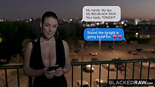 Blackedraw stud dominates Angela White with deepthroat in her hotel room