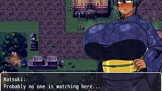 Tanned Girl Natsuki Hentai Game Ep 10 Naughty Girl Pisses in Public