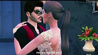 masquerade night with 3d hentai group sex preview