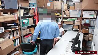 lp officer fucks carolina's pussy in office