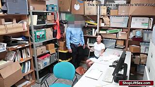 lp officer fucks carolina's pussy in office