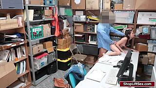 lp officer fucks carolina's pussy in office