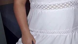 Dancing in red panties part 1 with small tits