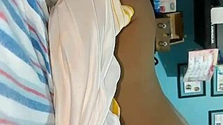 The Latina woman doesn't realize I'm filming her bent over in doggystyle position