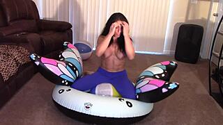 alexis rain grinds hard on neighbor till she cums