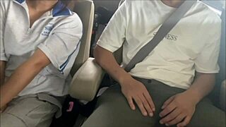 Perverted Couple Excited By Outside People In Car Sex