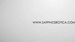 sasha and oliviya say, let's dive into dripping lesbian desires with fingering