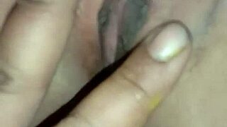 Teen gets her pussy fingered gently