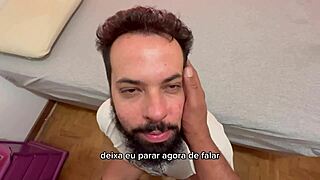 does the bearded man suck 41 cocks in blowjobs?