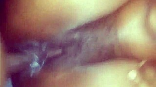 How She Screams When I Bury It All And Pull Cream From This Latina Colombian!